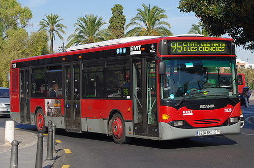 Bus rouge de Valence